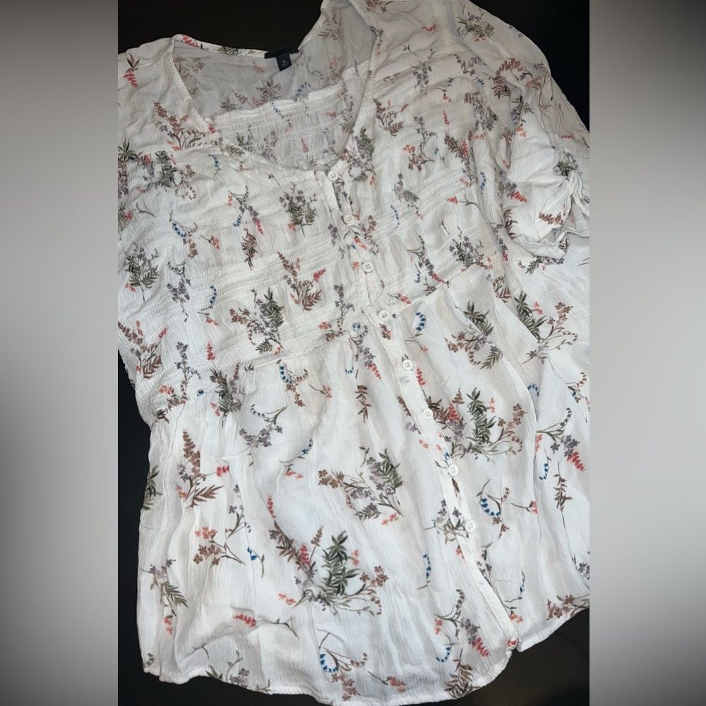 TORRID Peasant Floral Top Size 5 GUC